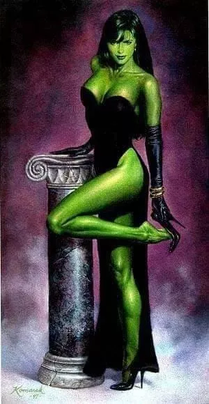 She Hulk, Evening Dress, by Michael Komarck