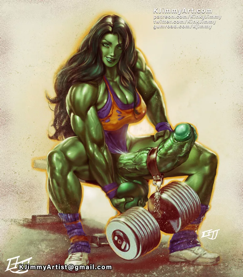 She-Hulk's strong cock (KinkJimmy)