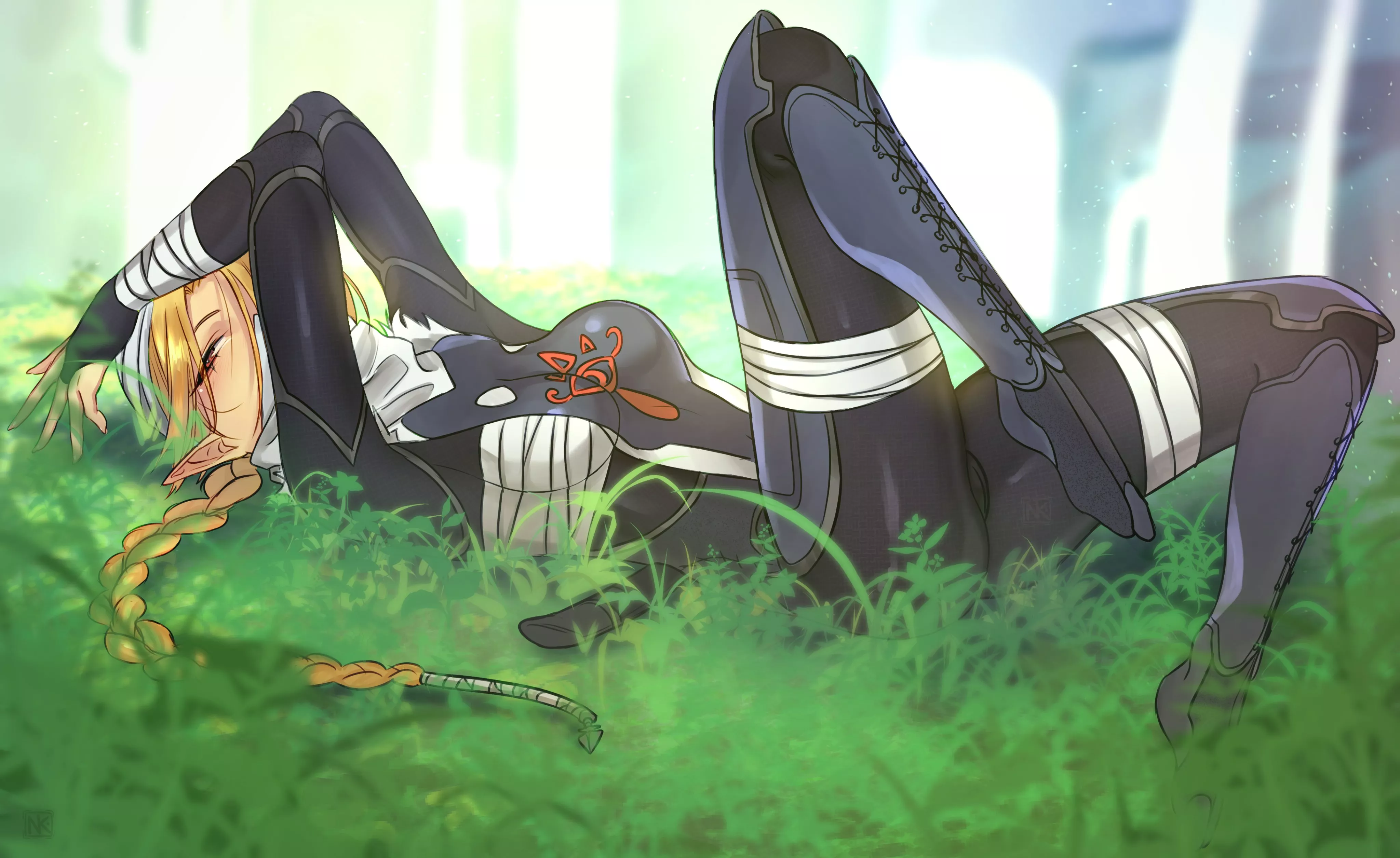 Sheik Lying In The Meadow (Nauko ) [The Legend Of Zelda]