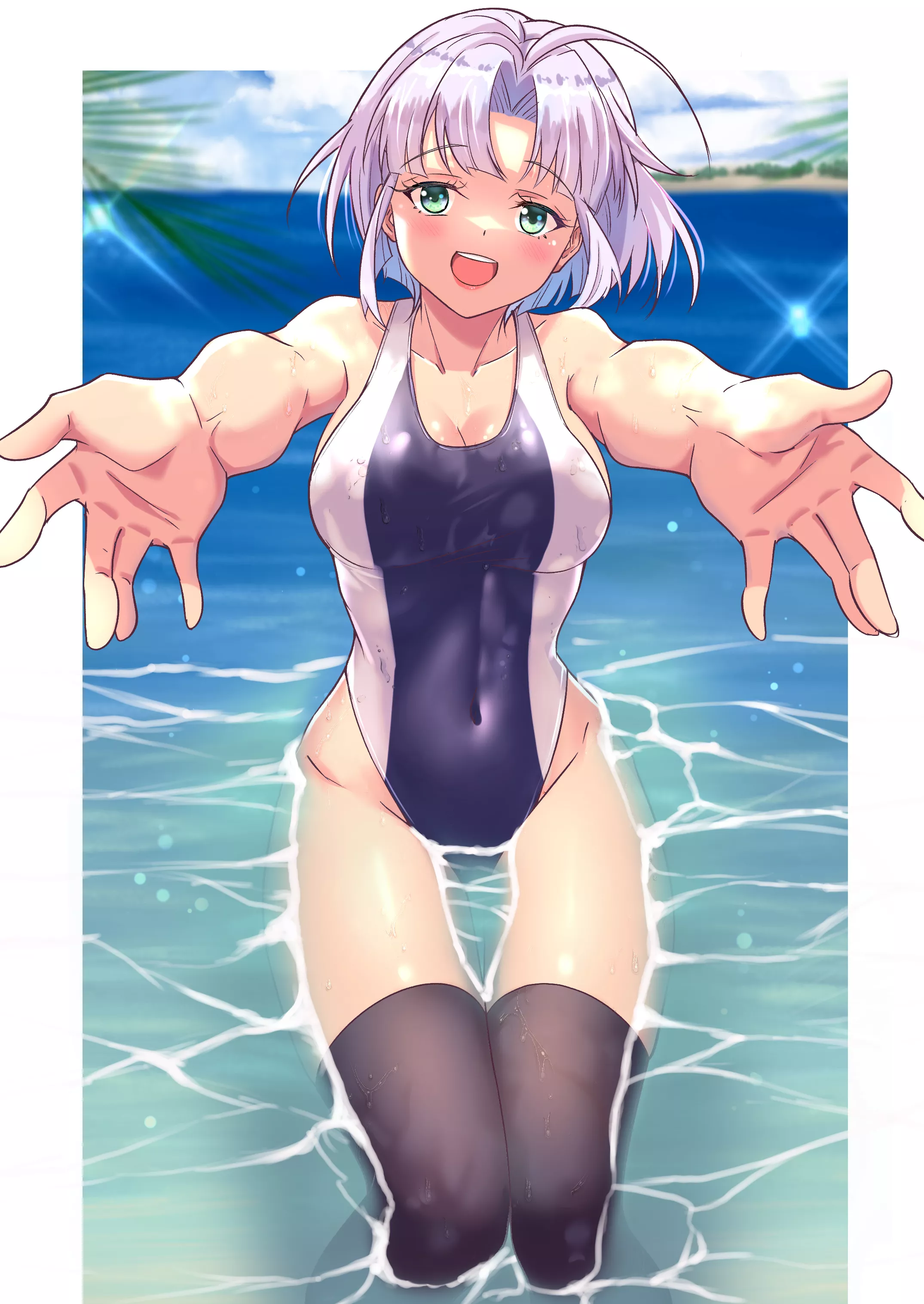 Sherry Swimsuit Embrace (Gher5555) [Langrisser ]