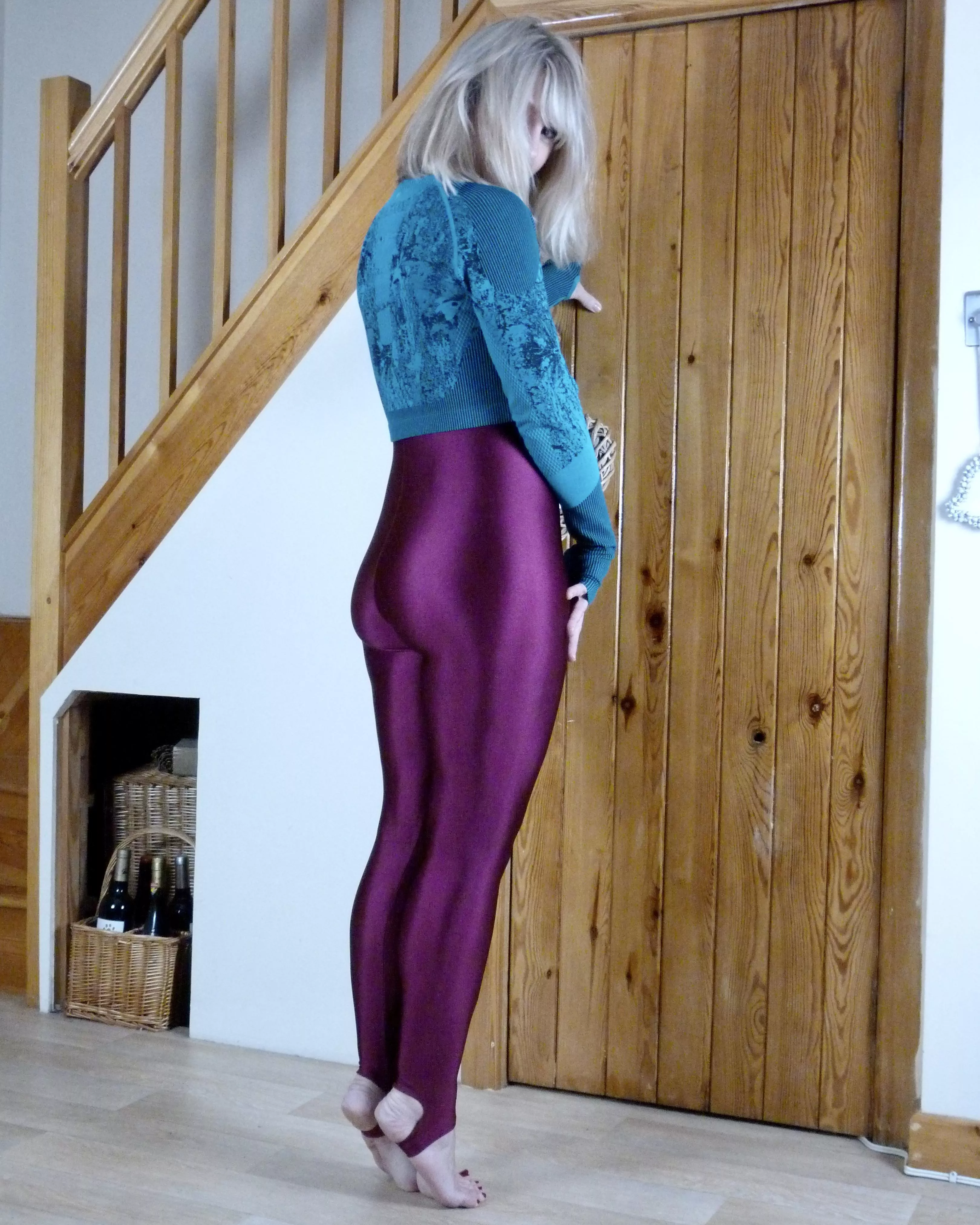 Shiny Burgundy Spandex