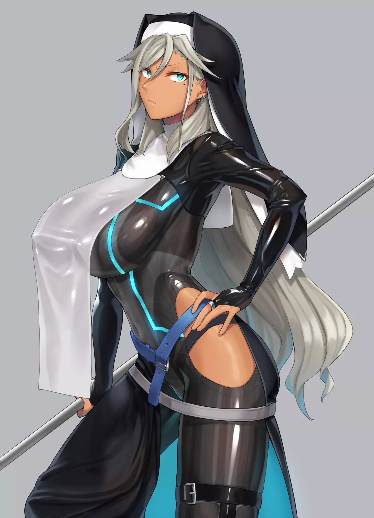 Shiny Latex Warrior Nun (Ohlia ) [Original]