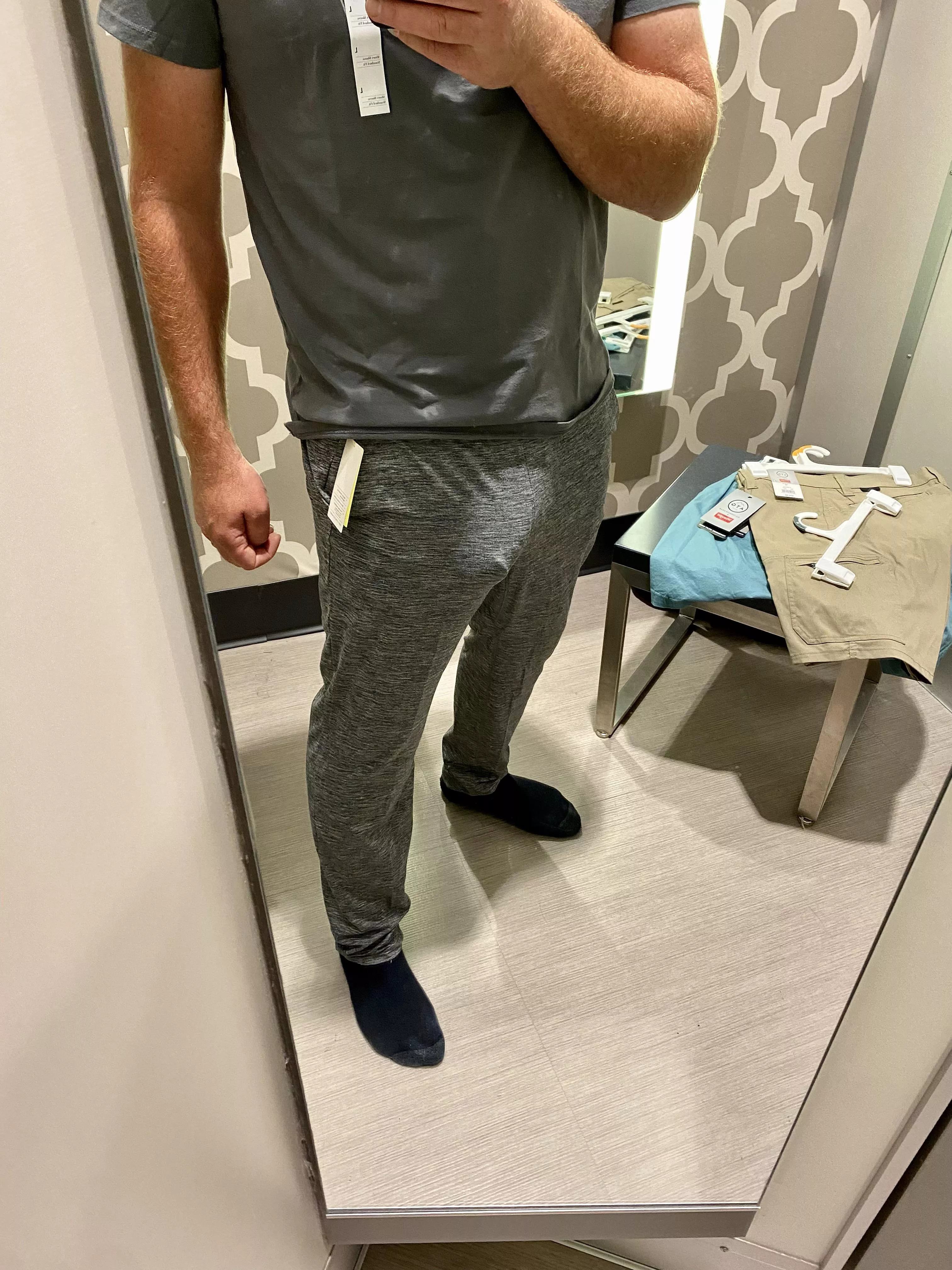 Should I walk out of the dressing room like this? 26m