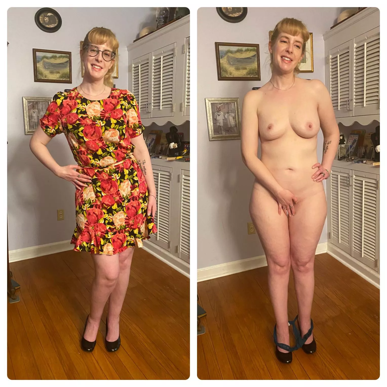 Showing (and taking) off my new spring dress