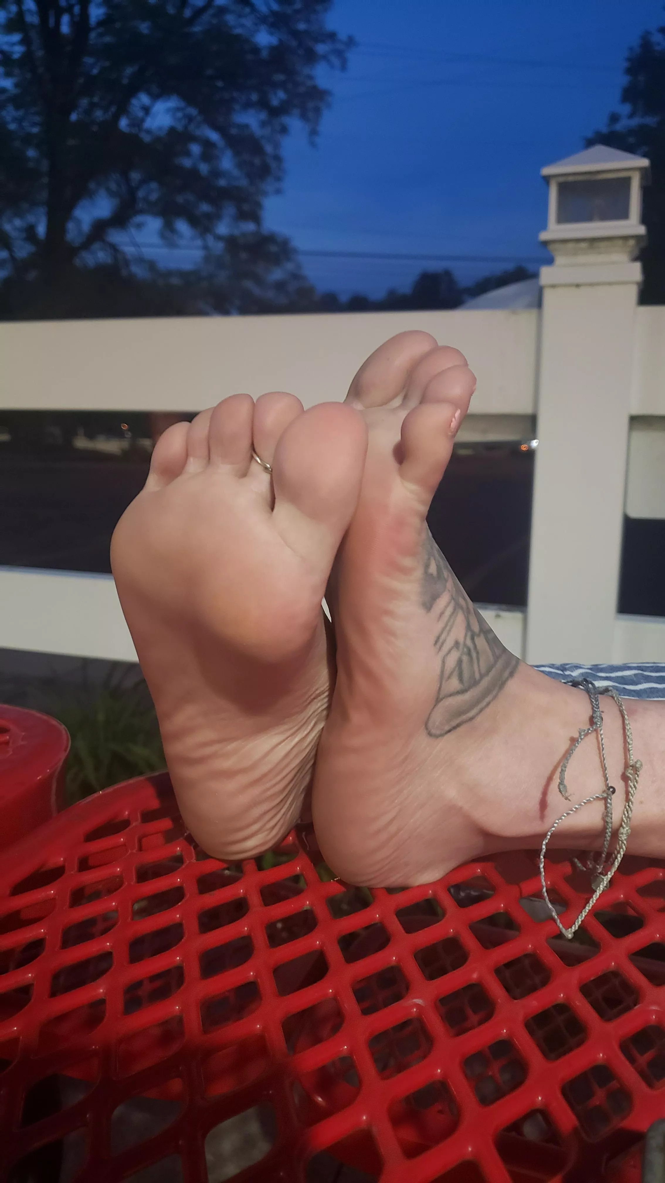 Showing my feet off at a busy intersection!!!