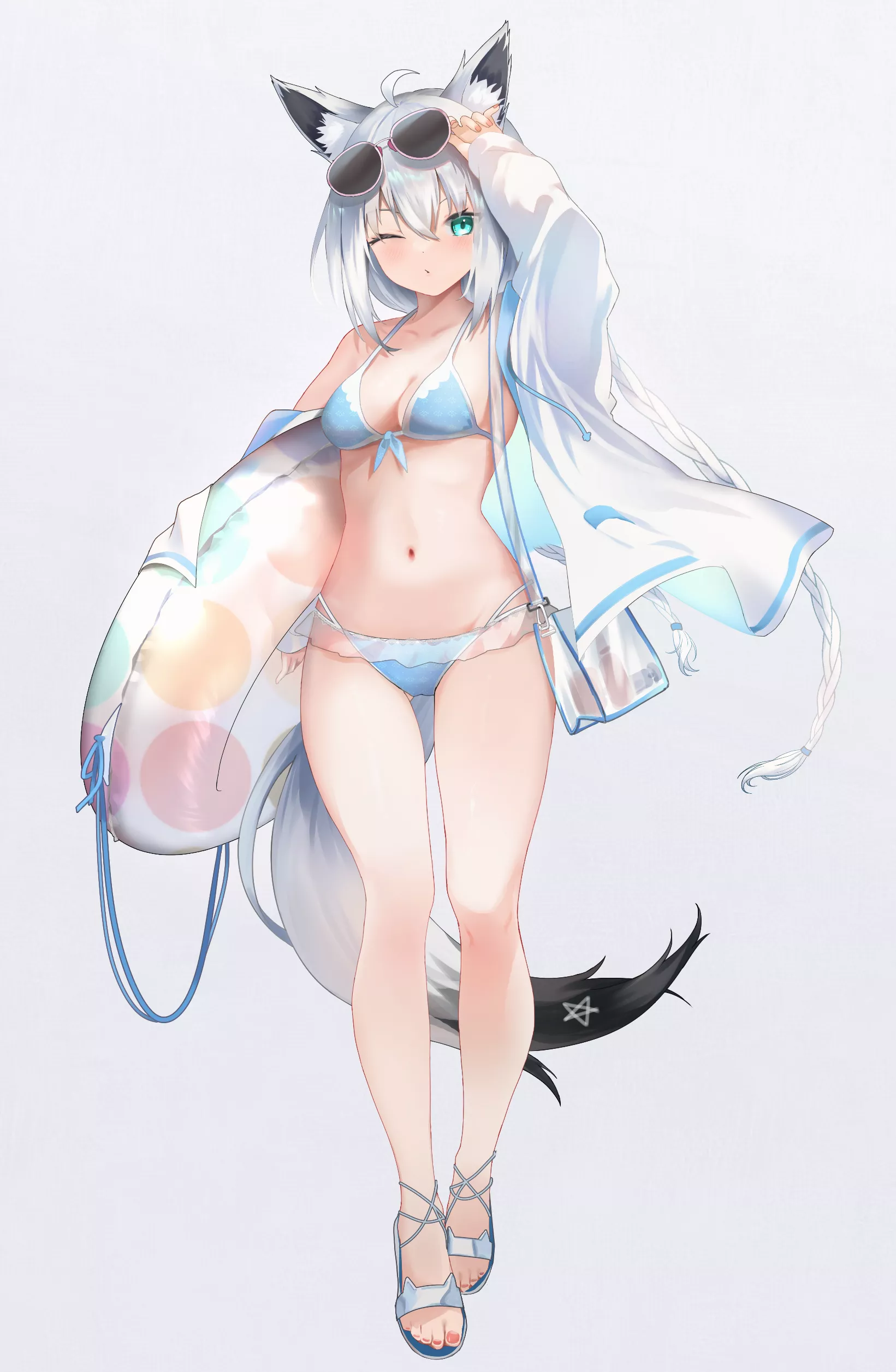 Showing off her swimsuit [Hololive] by MiaoHik