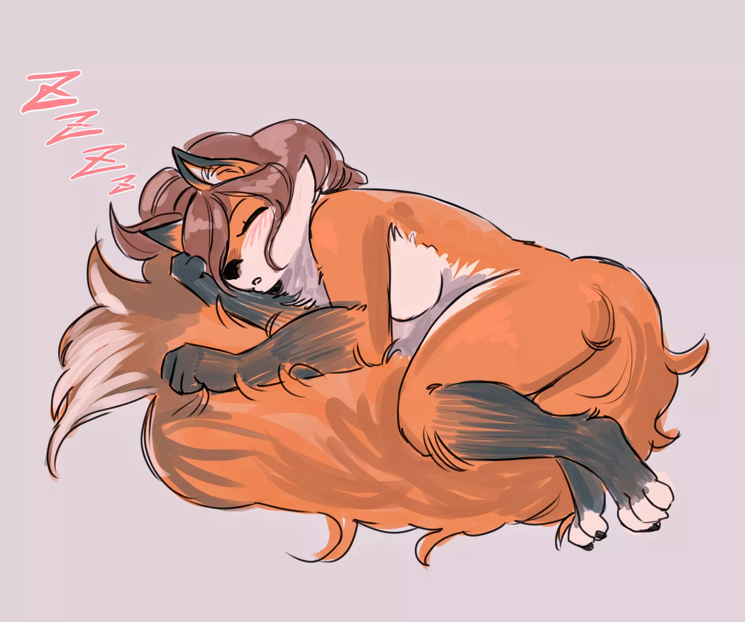 (SiffeyWolf) Aiasa is super cute sleeping 7w7