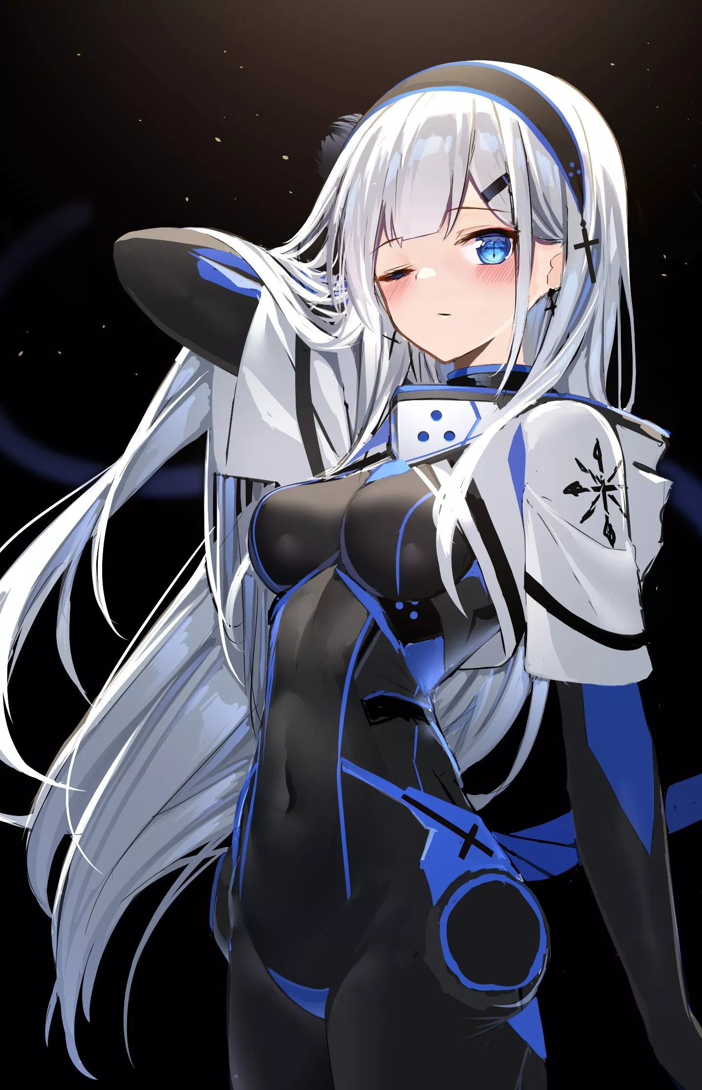 Silver, Black, & Blue [Artist's Original]