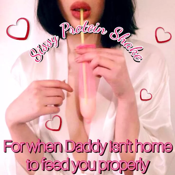 Sissies need their protein ❤️💕❤️💕❤️💕