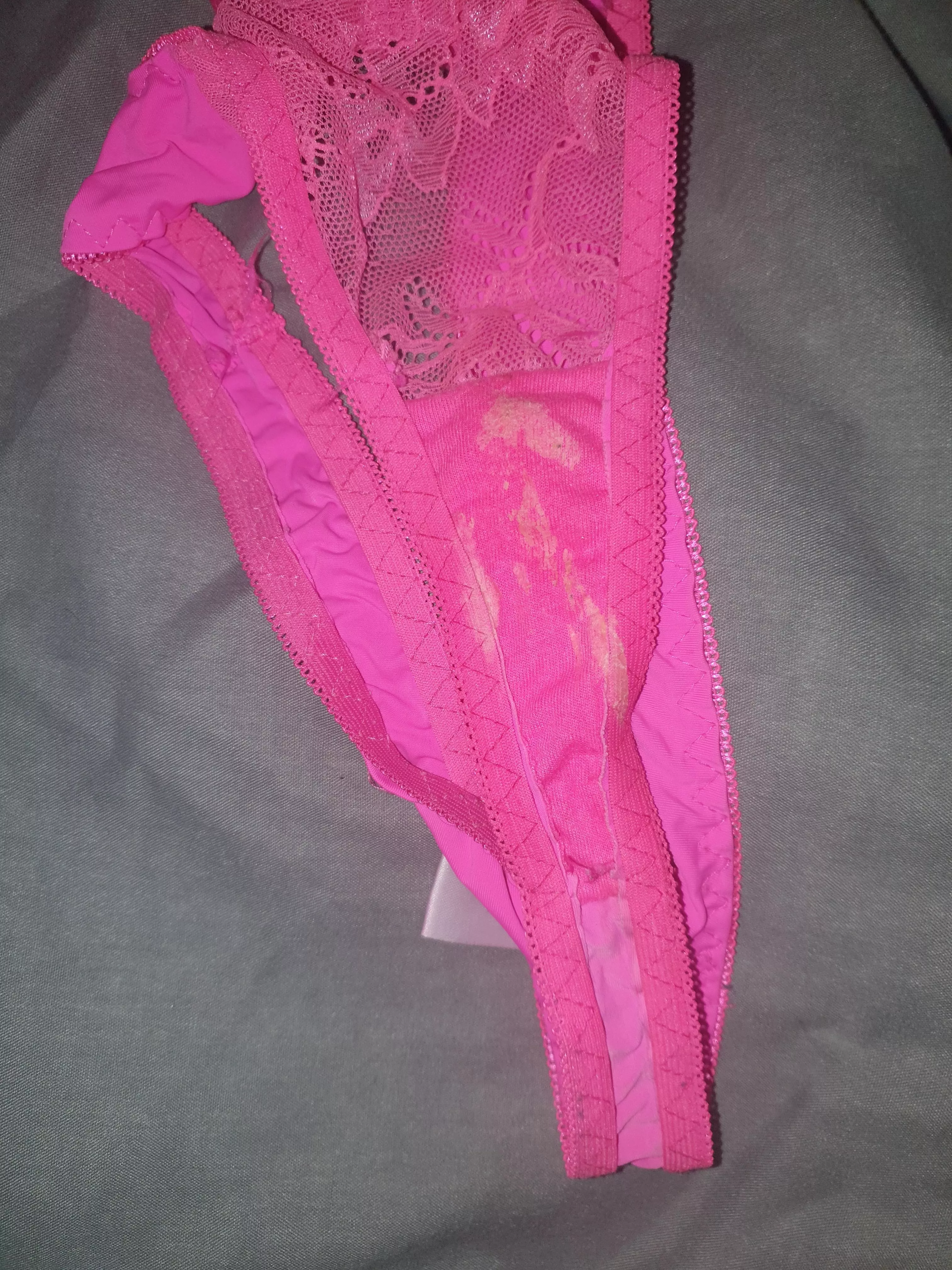 Sister left a nice mess in this cute pink pair