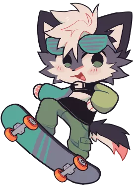 Skating! (OC and art mine!)