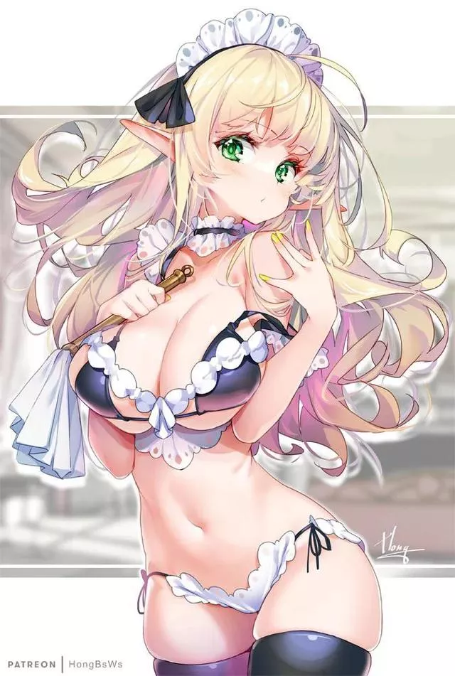 Skimpy elf maid