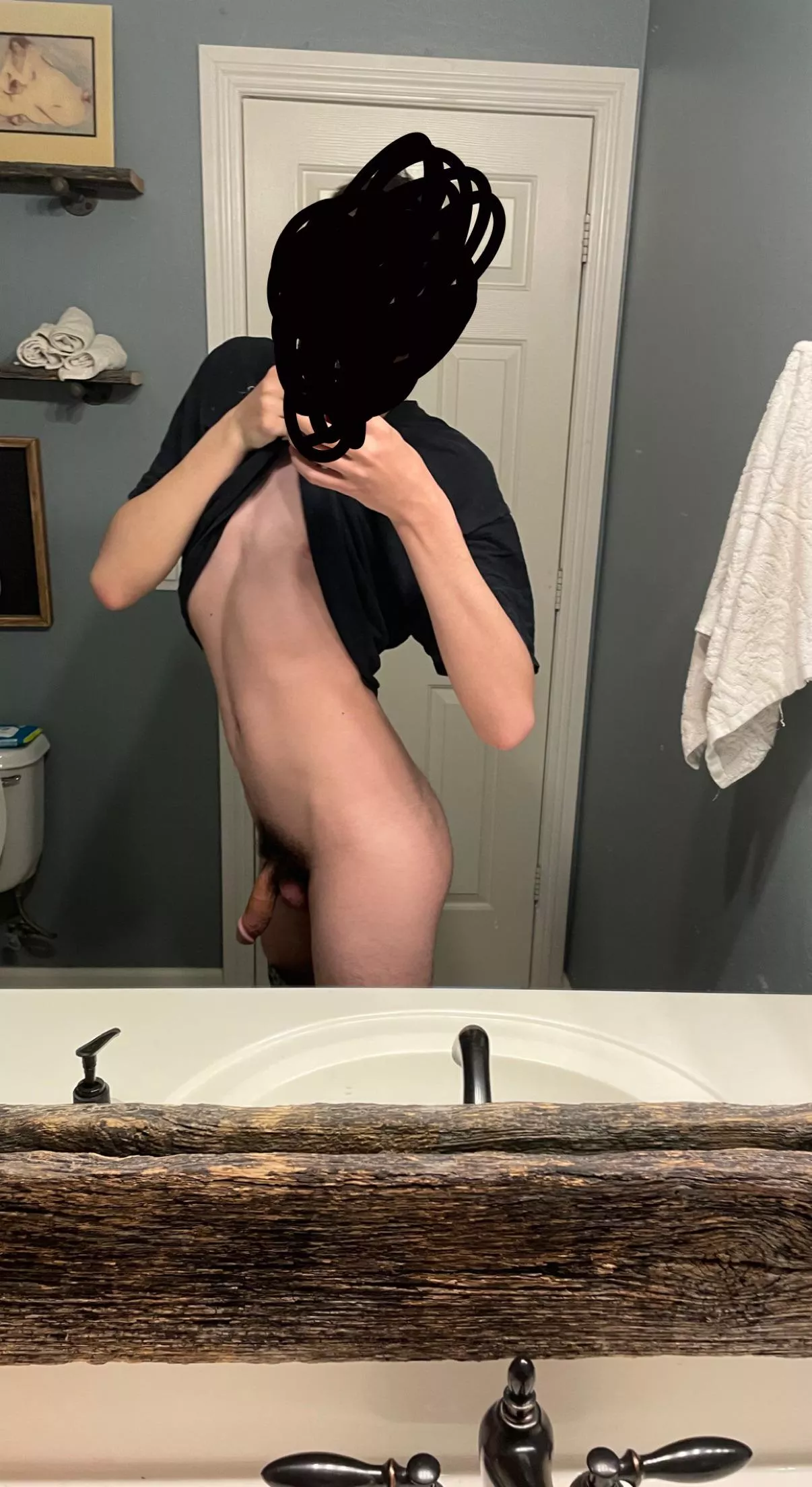 Skinny and full of cum