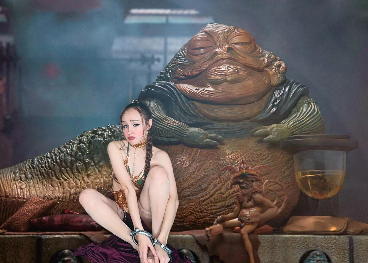 Slave Leia Captured By Jabba The Hutt