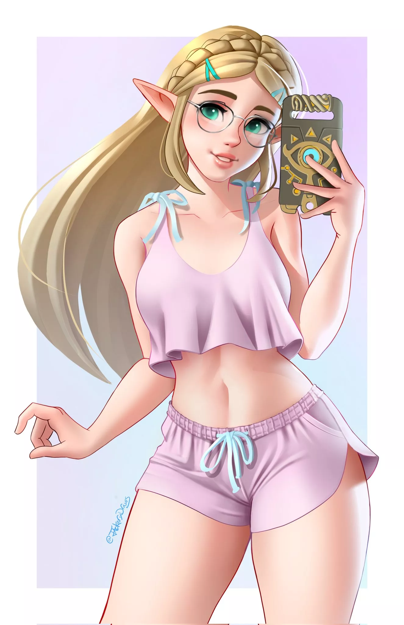 Sleepover Zelda (JackaryDraws) [Legend of Zelda]