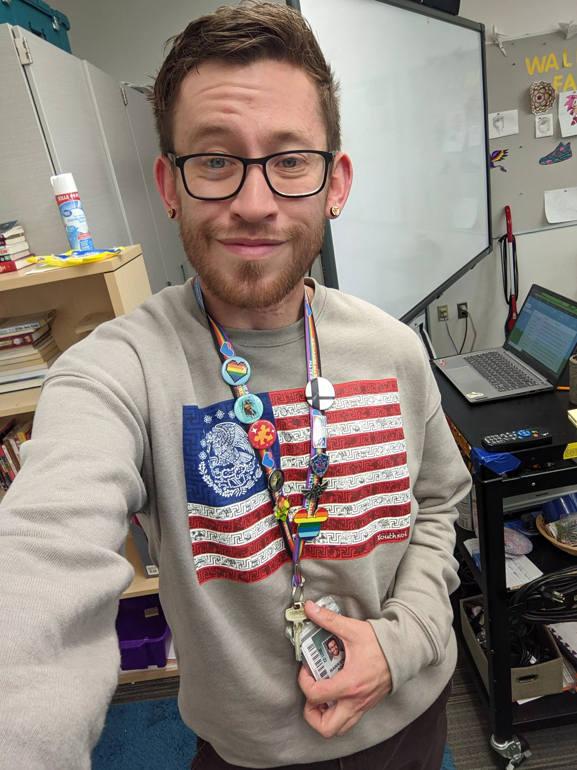 Sleepy gaymer teacher boy. Happy pre-Friday!