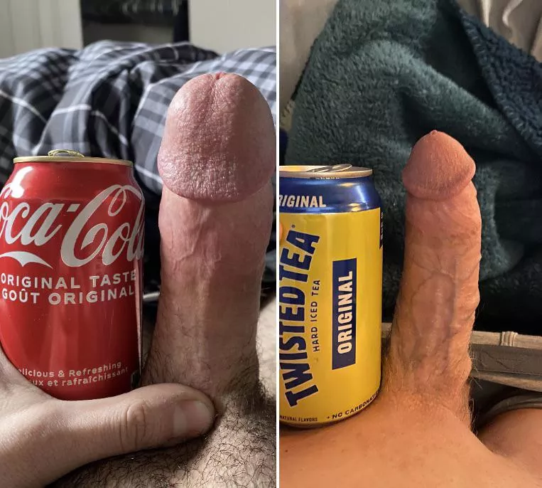 Small can comparison with a thick one