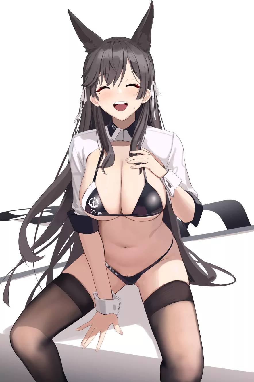 smiling atago (azur lane)