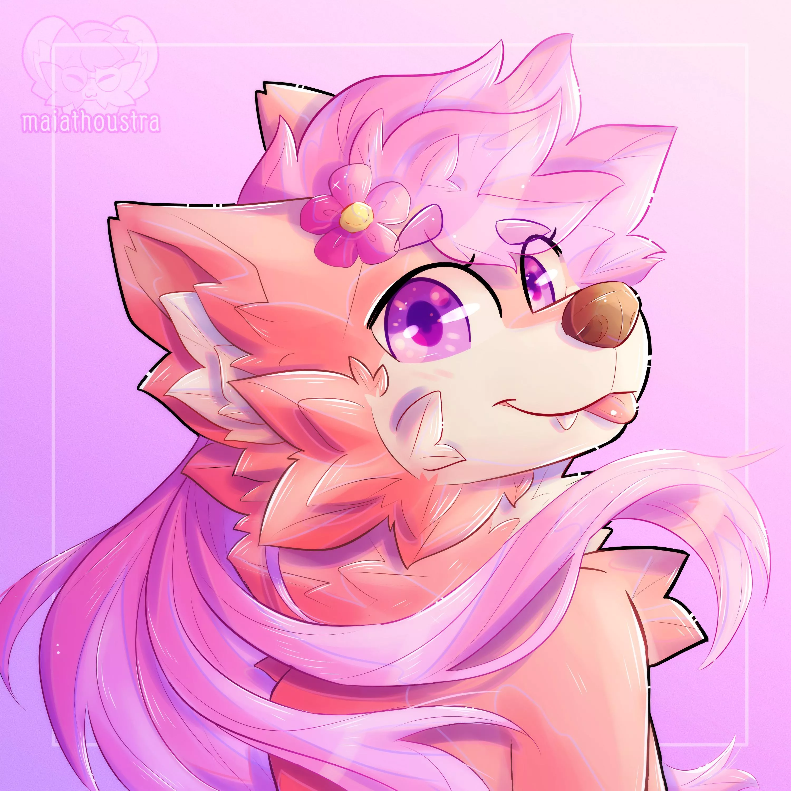 Smirk ~ comm for u/Princesscier, art by me @maiathoustra