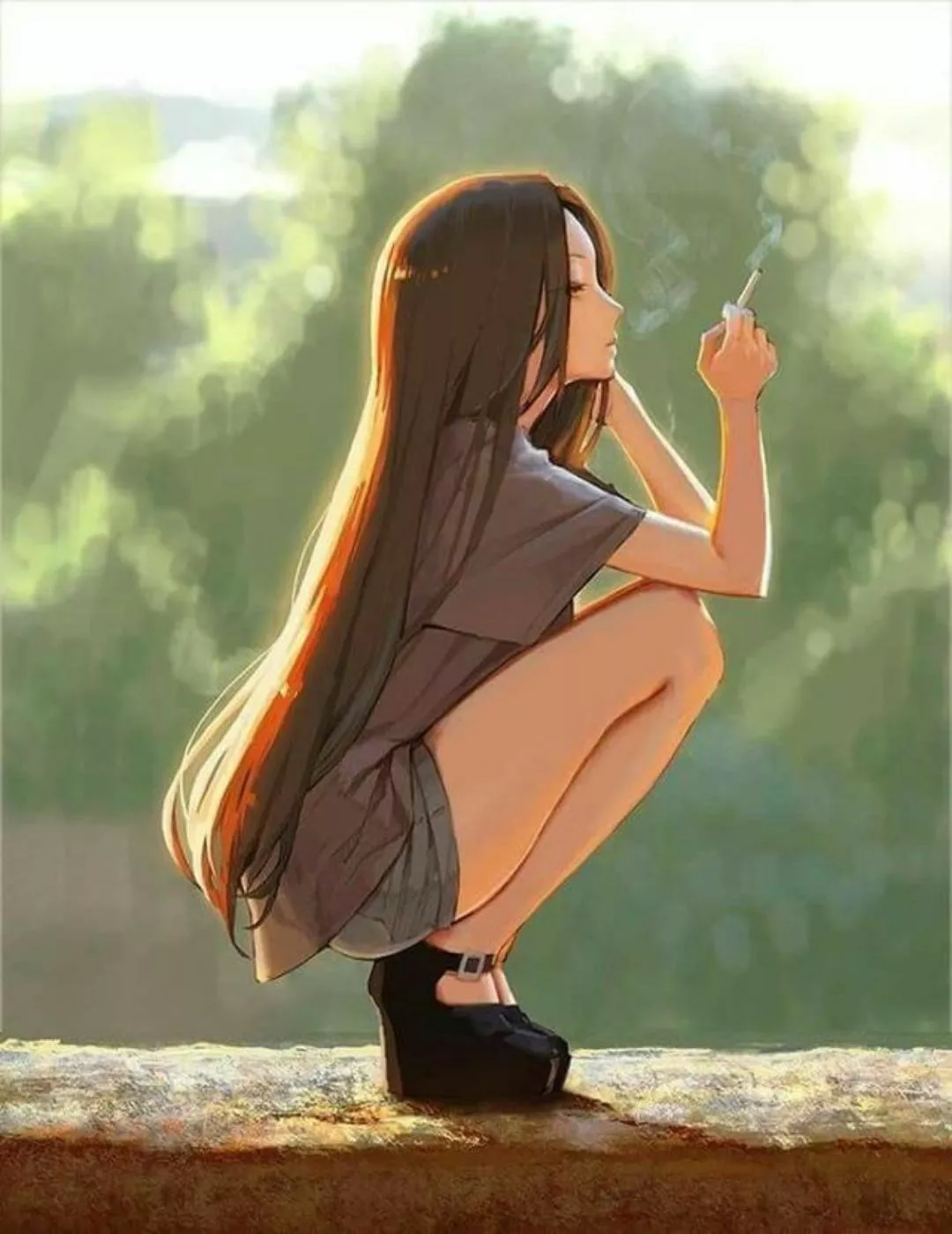 Smoking cutie