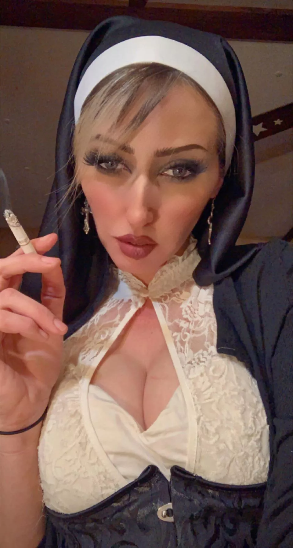 Smoking nun. Blasphemy.