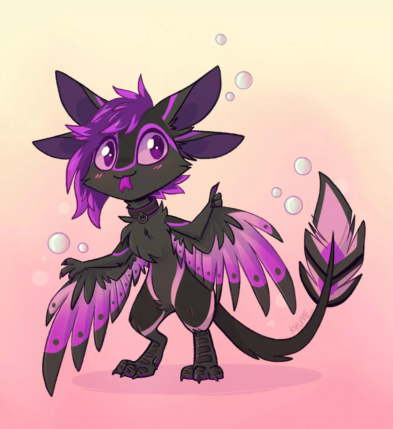 Smol avali blep! An adorable commission I got to draw [art by me @kazunekomori]