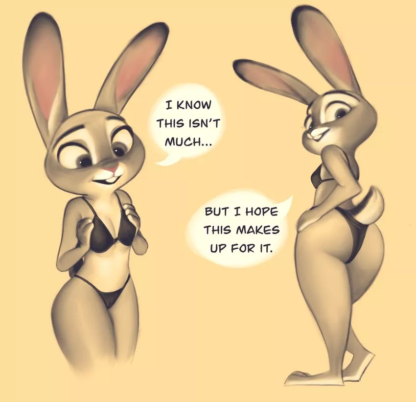 Smol bunny boobies, big bunny booty. (Qupostluv35)