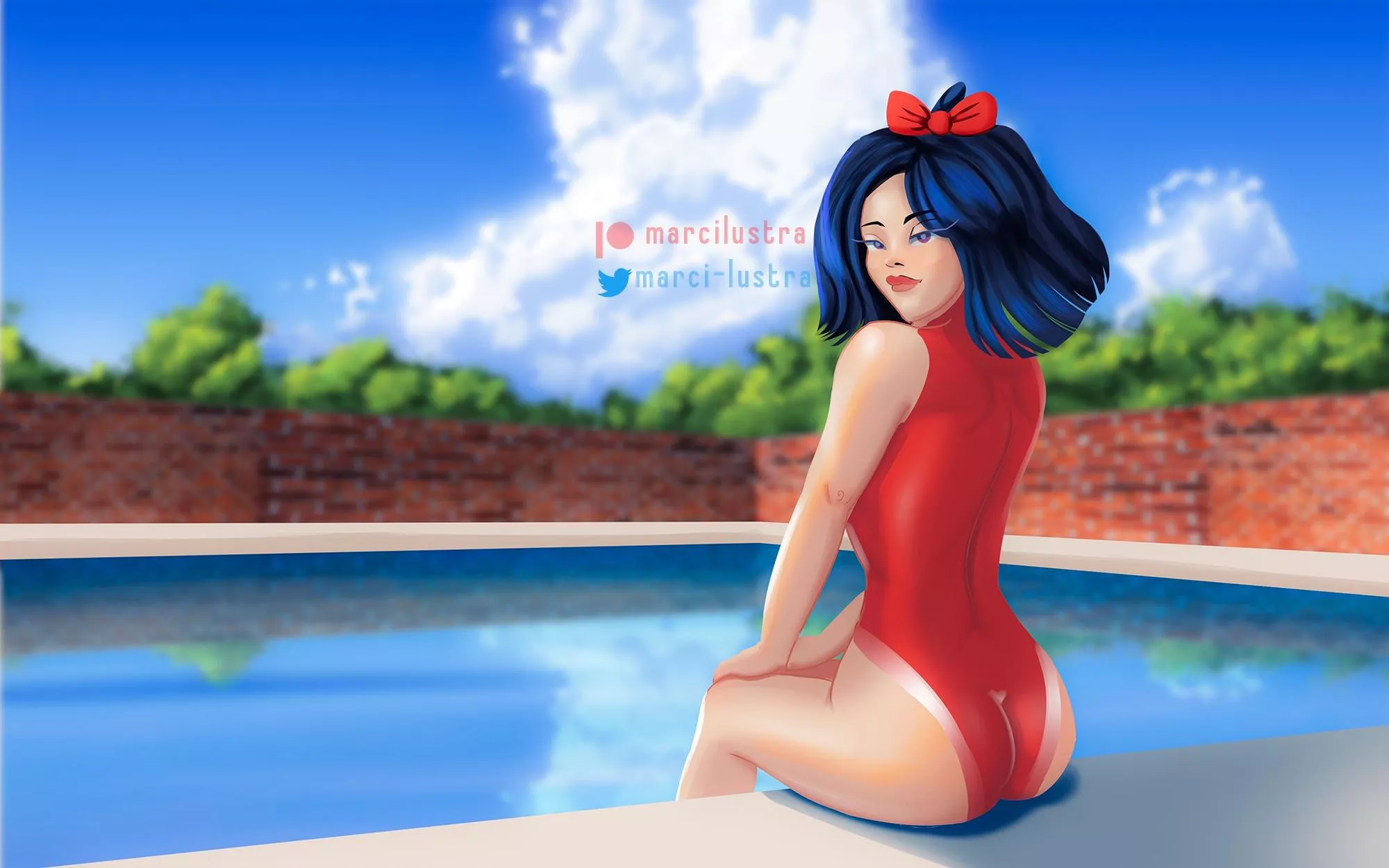 Snow White in Red Swimsuit (MarciLustra)