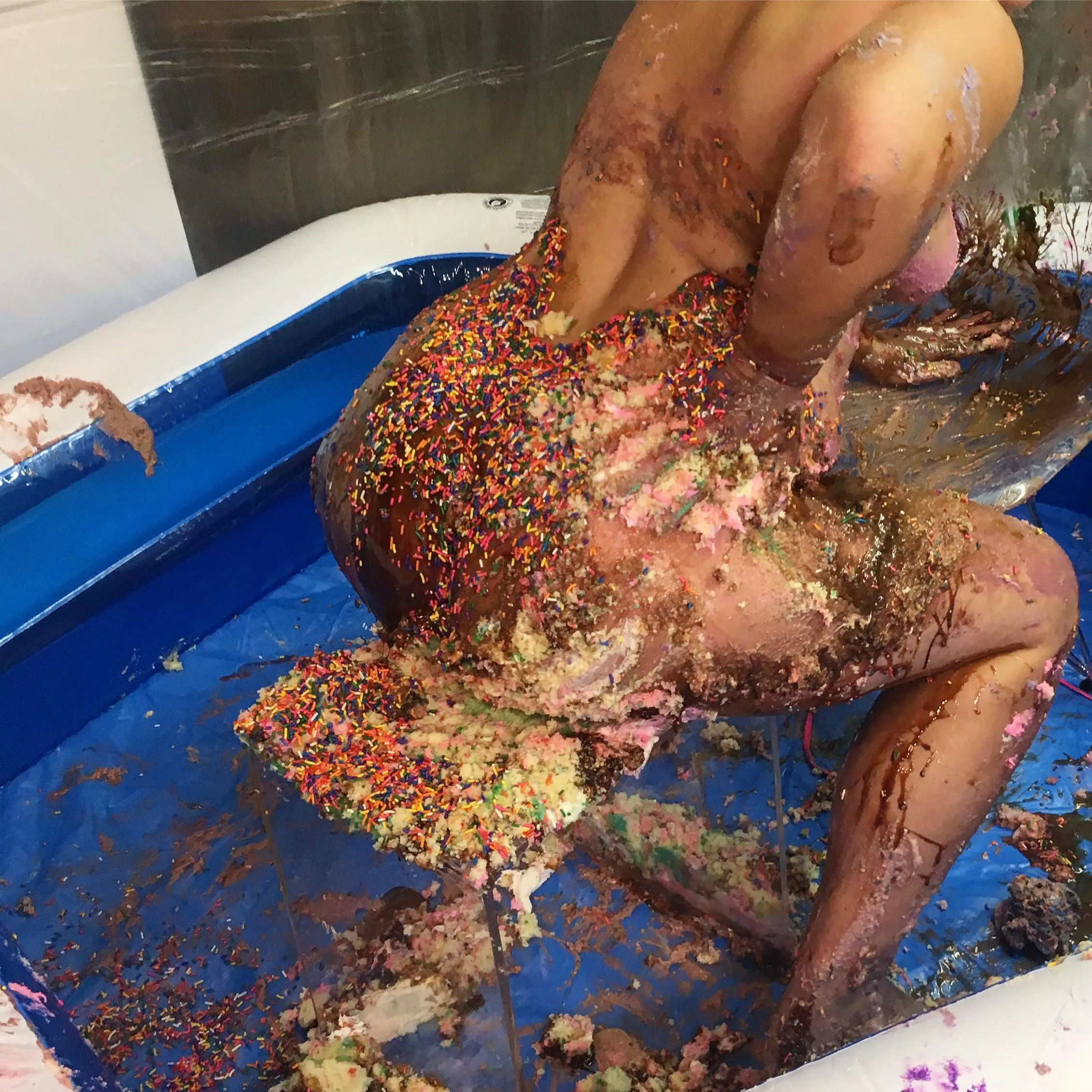 SO many sprinkles on my ass and LOTS of cake!