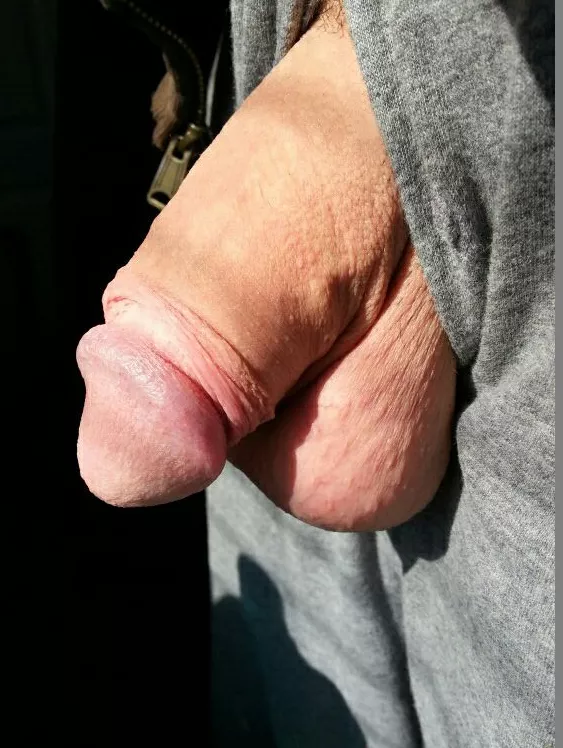 Soft chubby cock hanging out