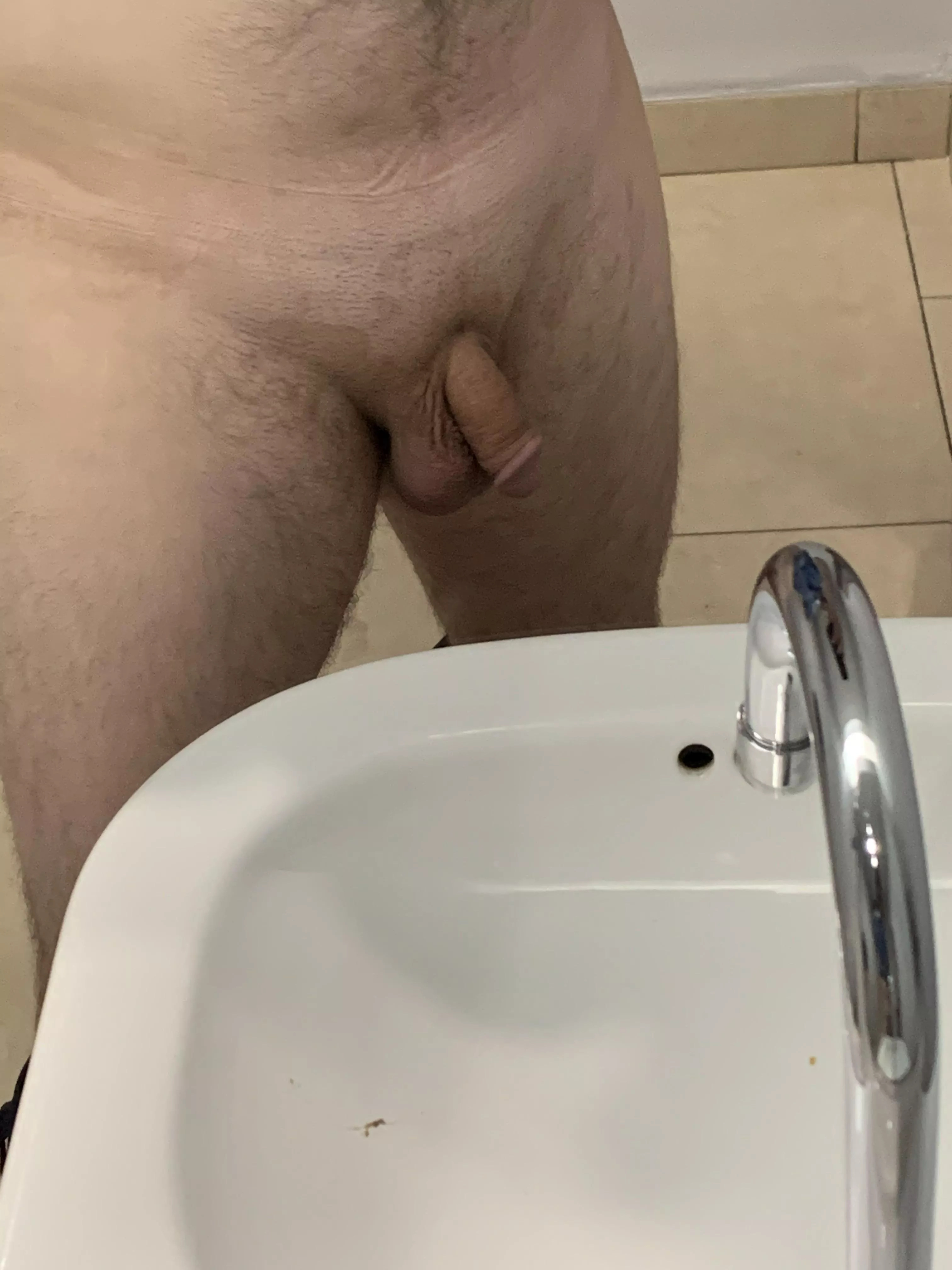 Soft penis at work!