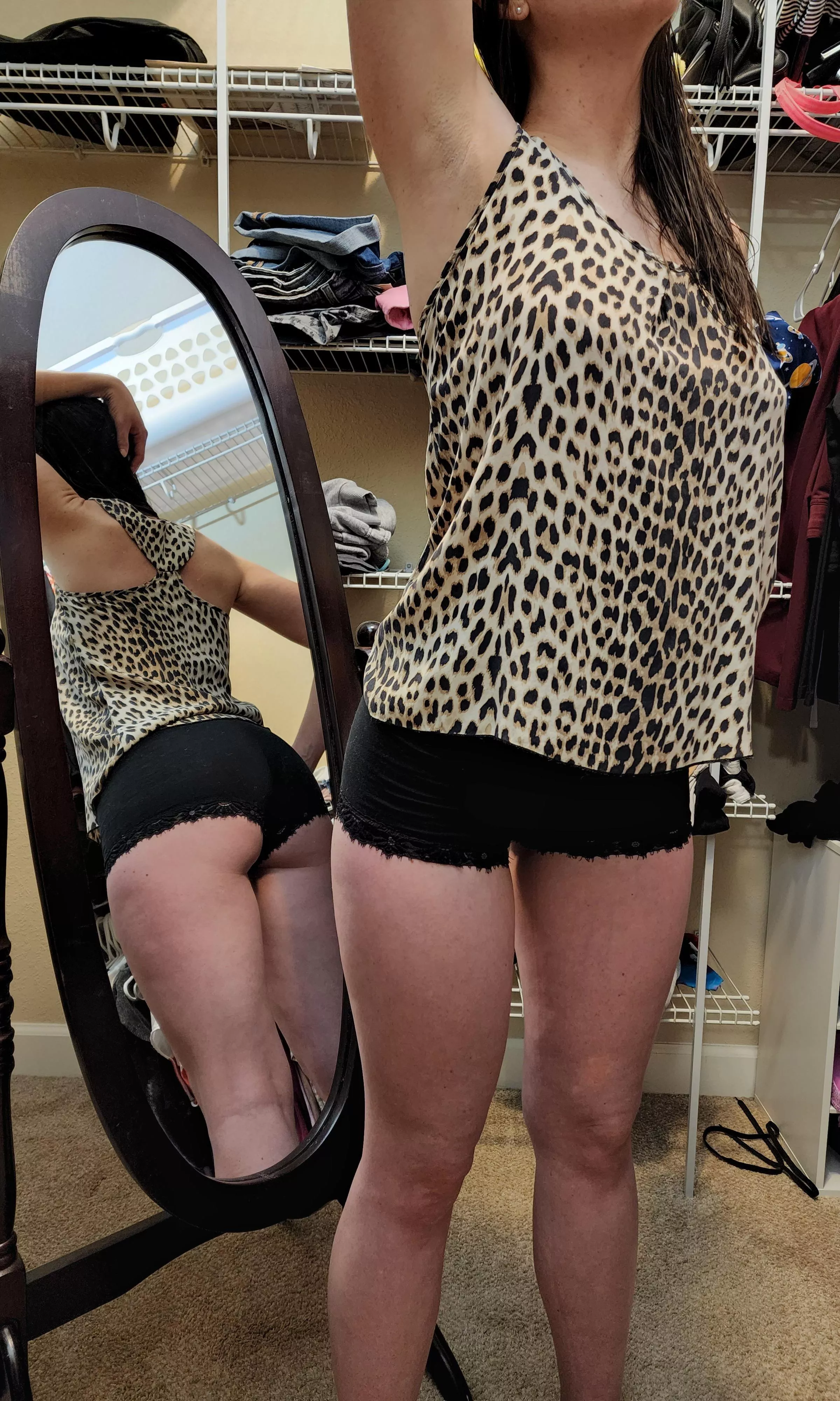 Some cheetah print with my buttcheeks for World Wildlife Day. 3/3