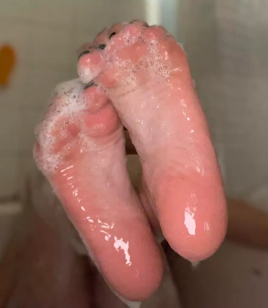 Some wet soapy soles