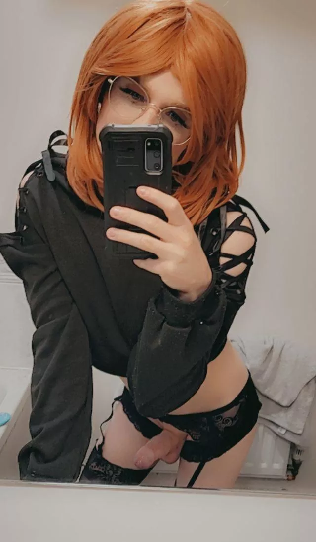 Something about cropped hoodies and lingerie