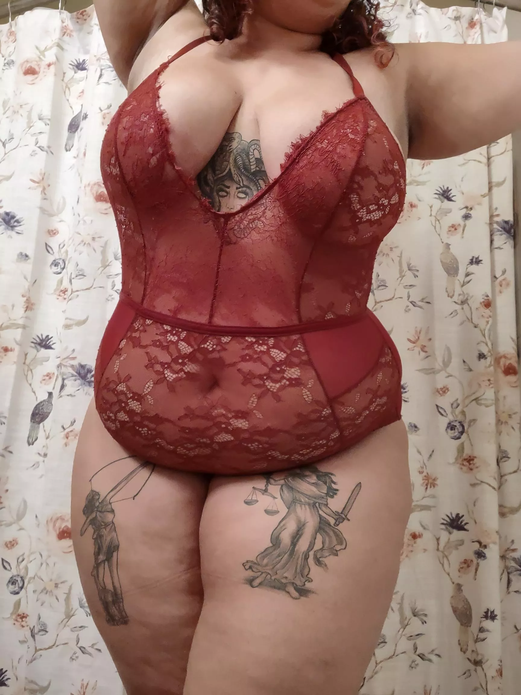 Something red and lacy