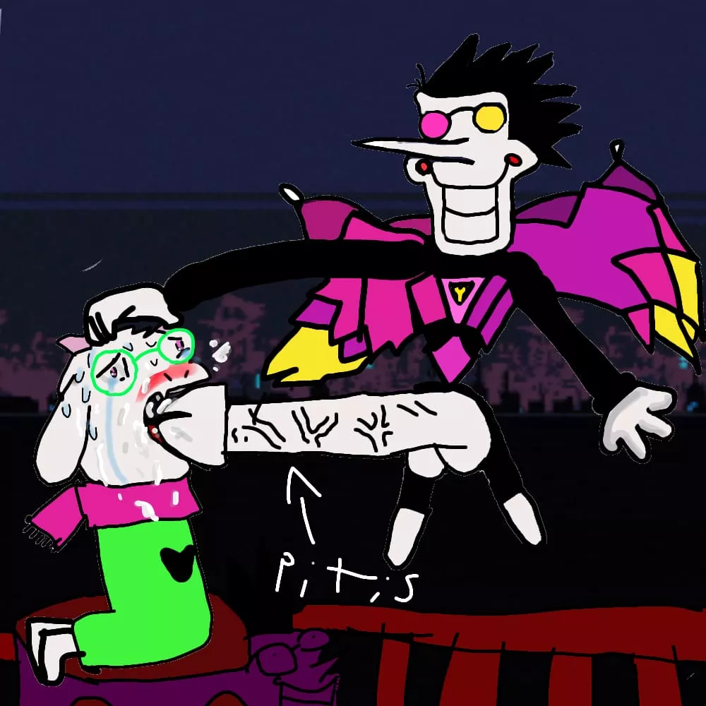 [Spamton] [Ralsei] Hot cock