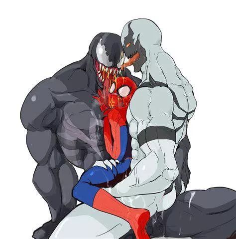 Spidey with venom and anti-venom