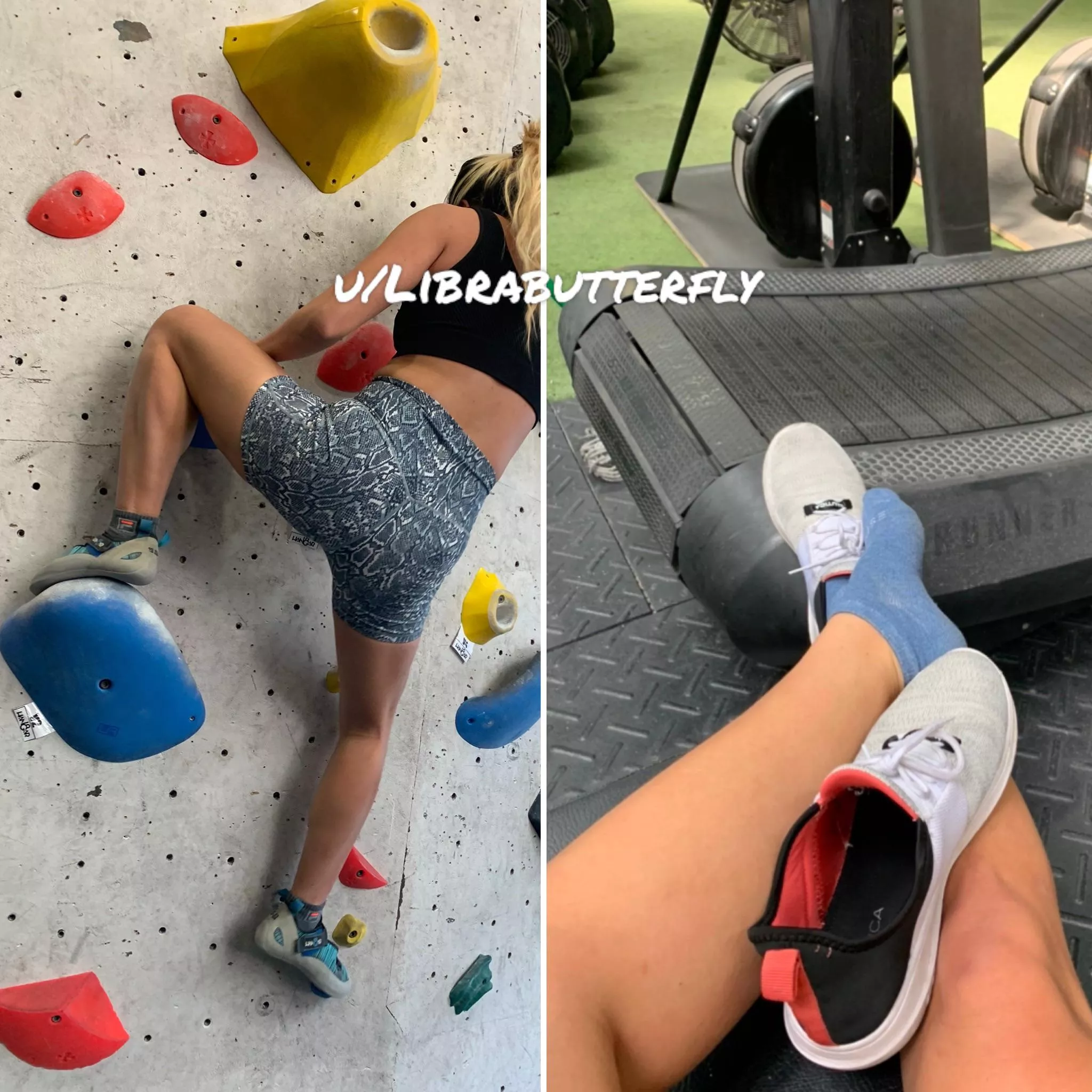 Sporty chick is sweaty up a storm 💦👃🧦