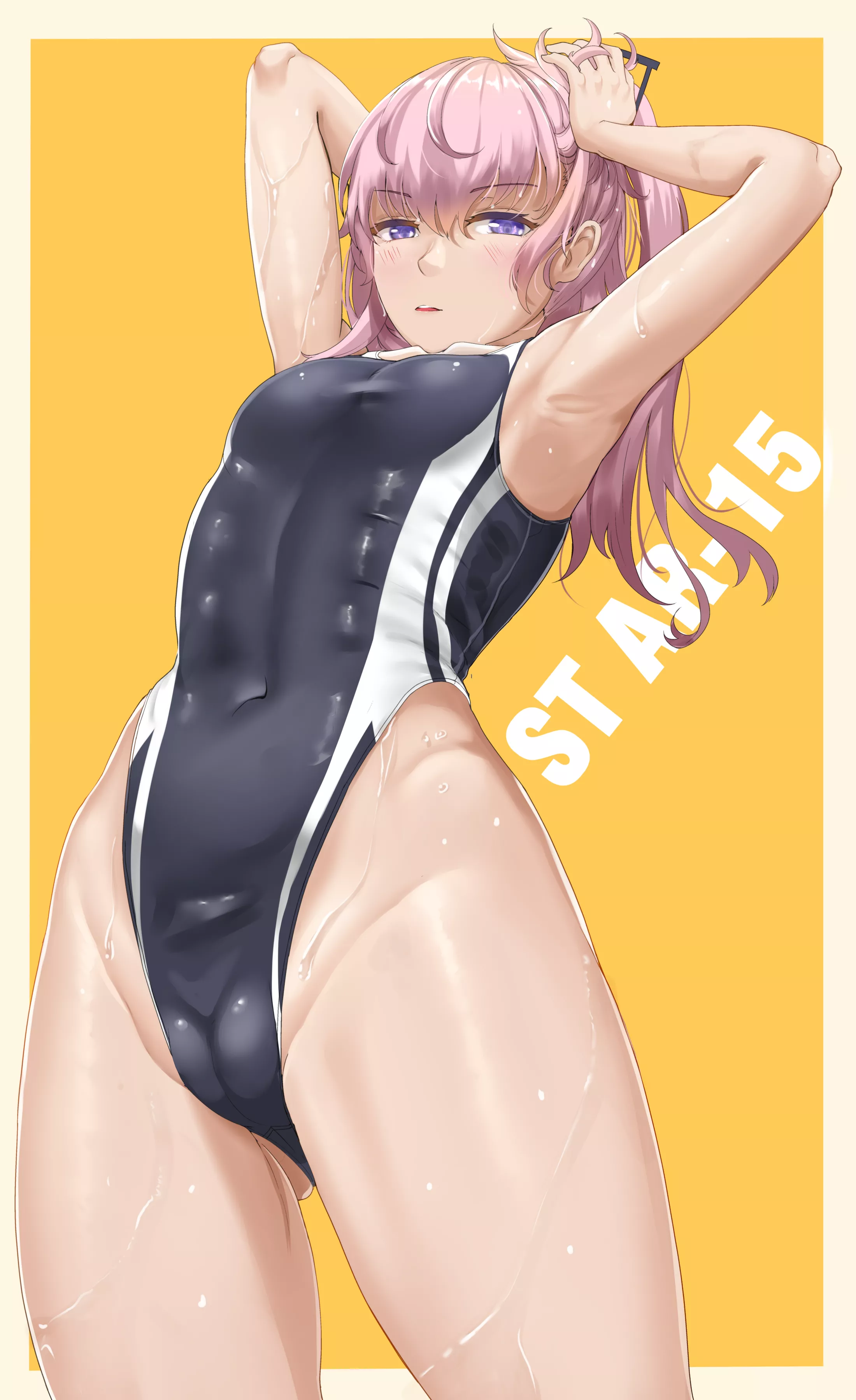 ST AR-15 Highleg Swimsuit (Chiyo Goya ) [Girls' Frontline]