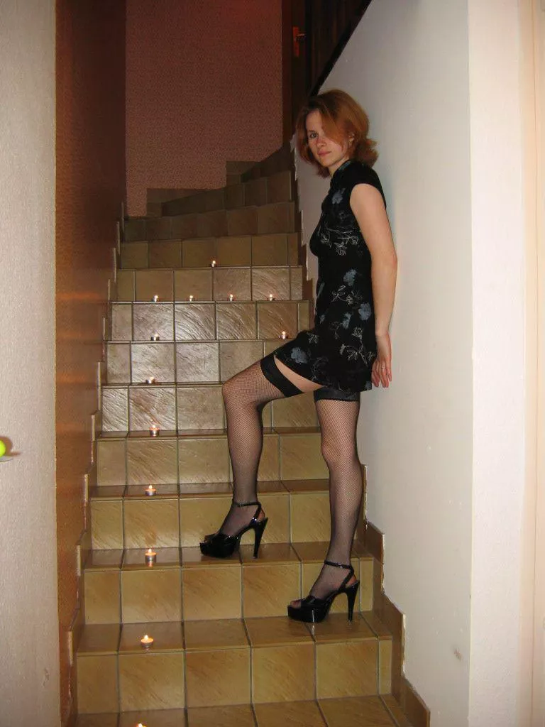 Stairs, heels and candles