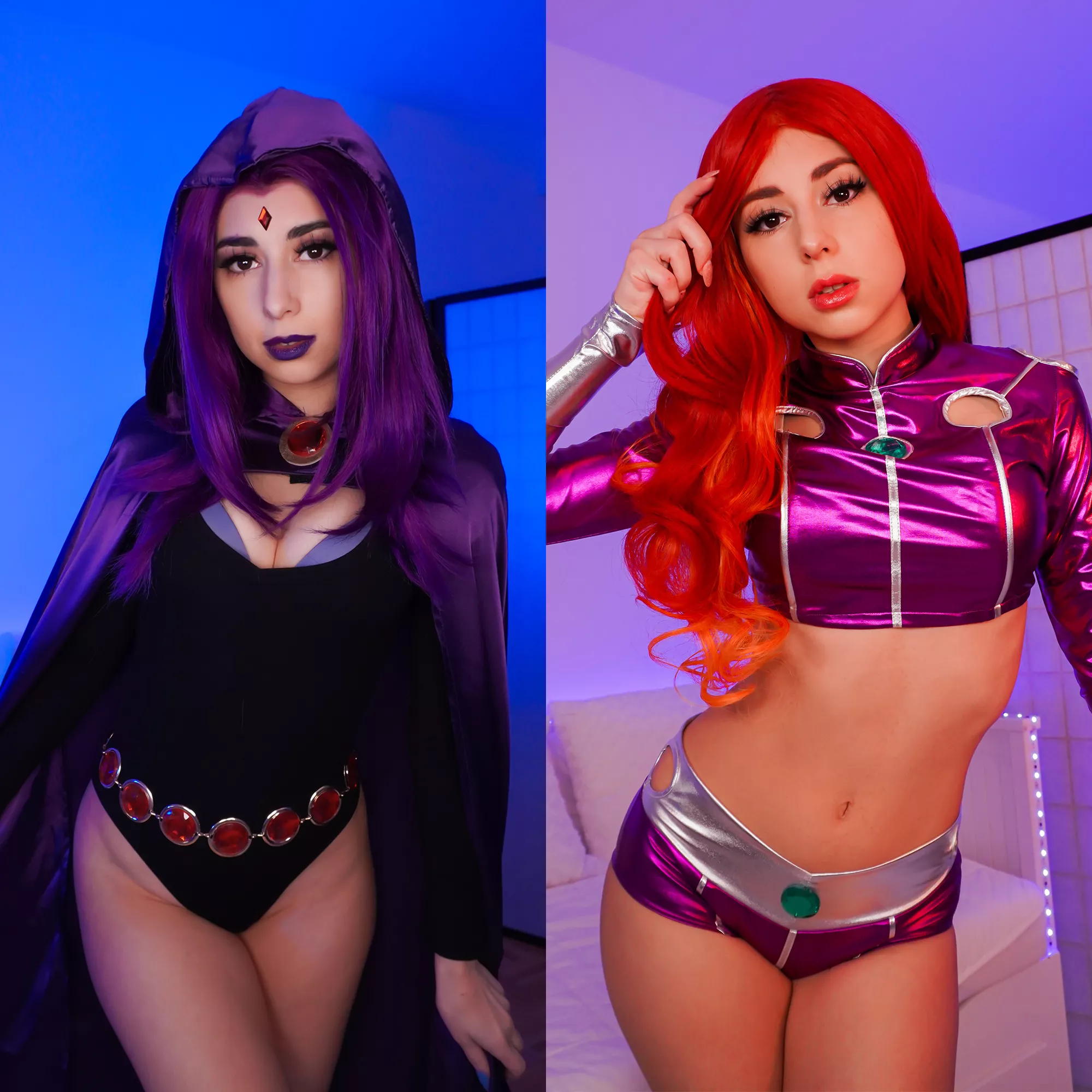 Starfire or Raven? By @lunarexxasmr [self]