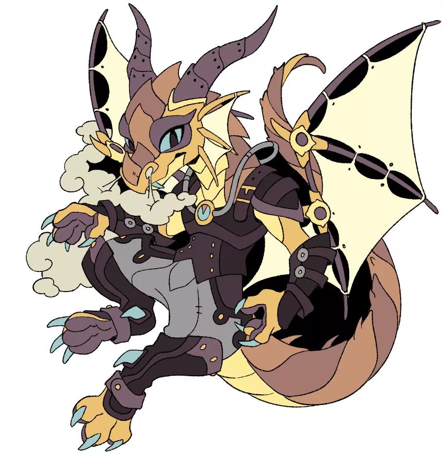 Steampunk Dragon (Fursona Pins)