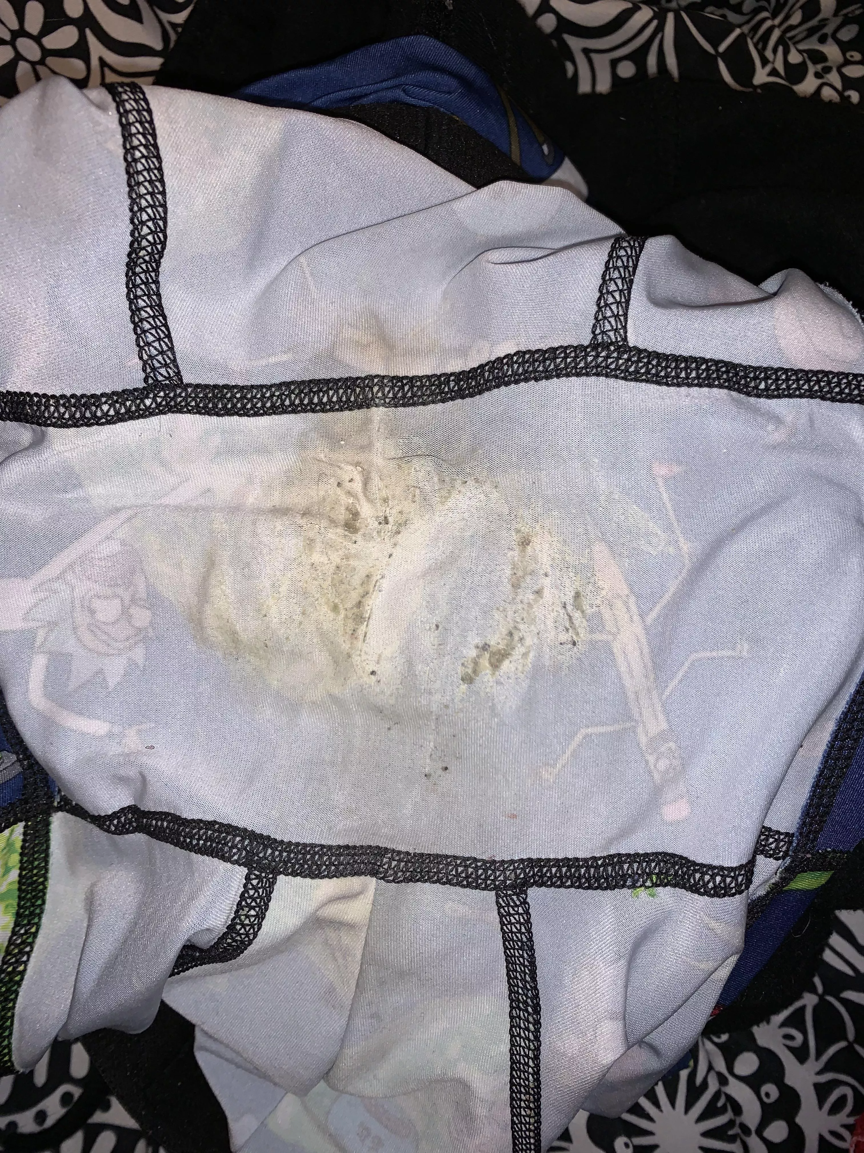 Step sisters left a mess in her spandex shorts