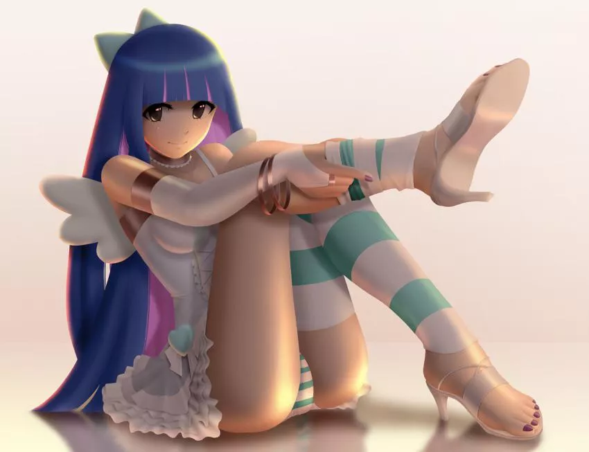 Stocking Anarchy in Striped Panties [Panty and Stocking with Garterbelt]