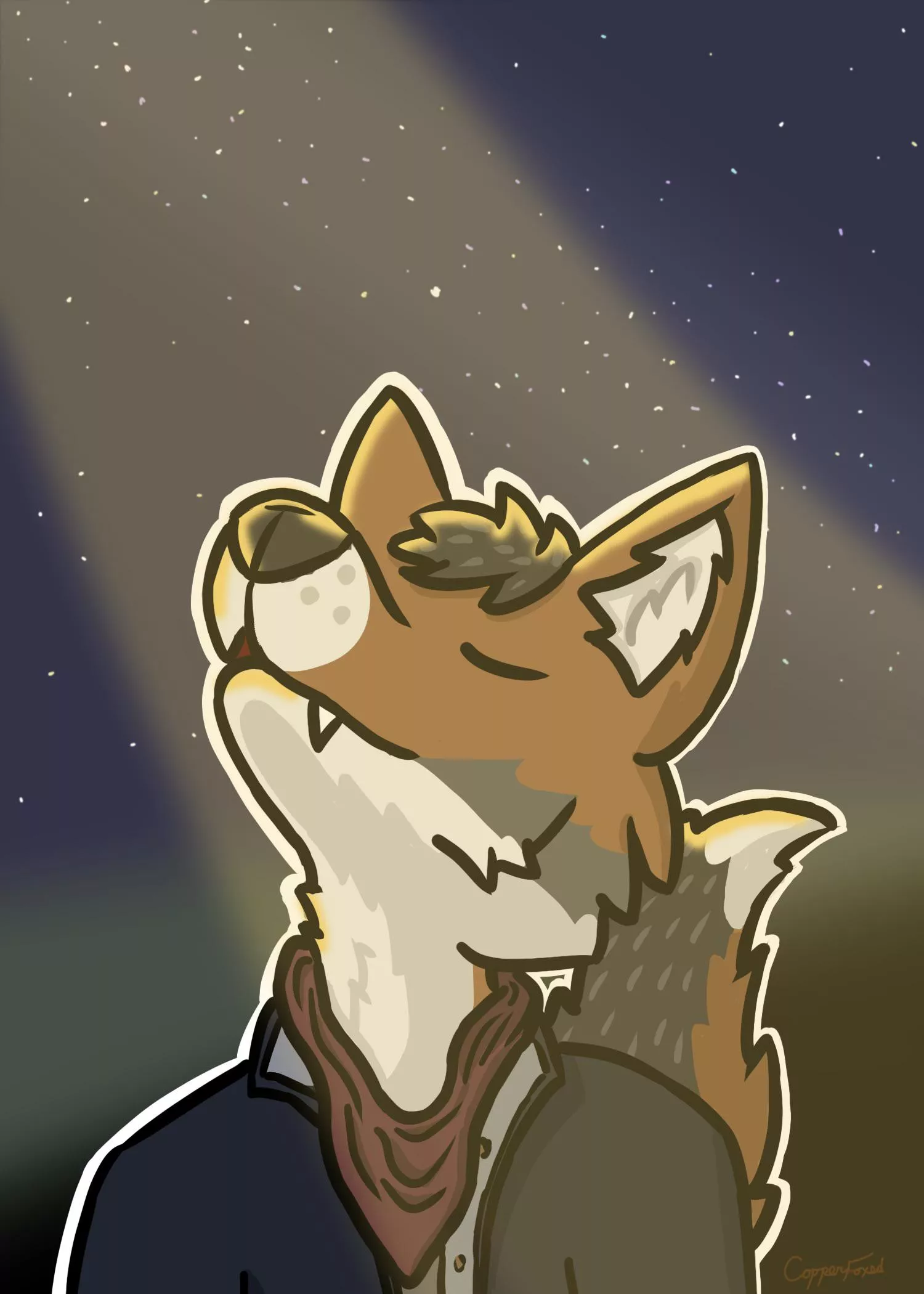 Street Light Vibes (art by me)