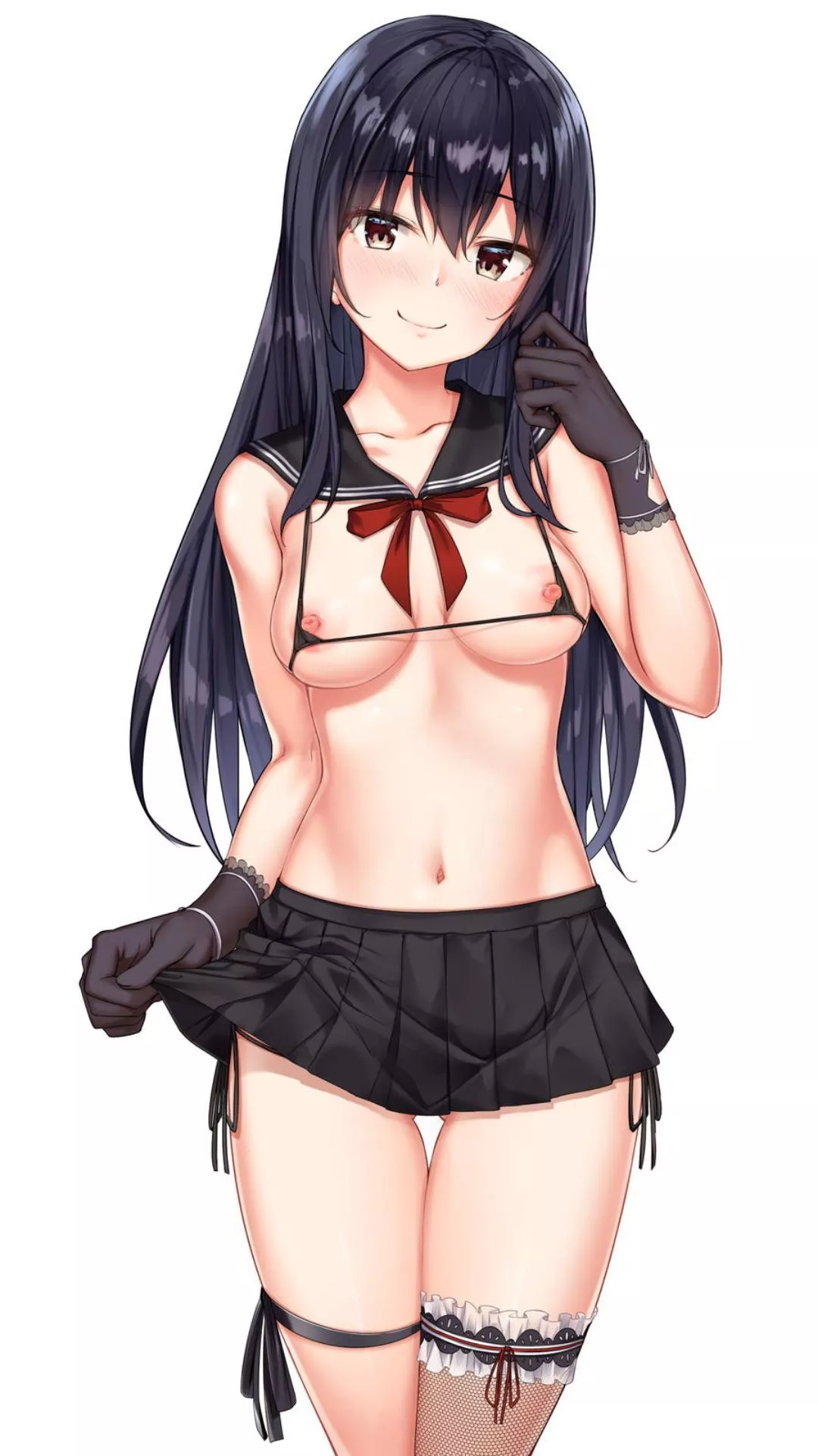 String bikini school uniform