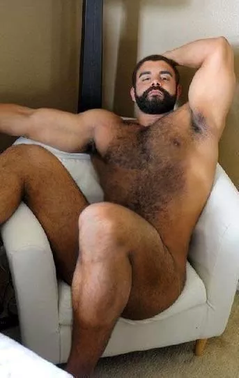 Strong body, full legs, hairy muscles