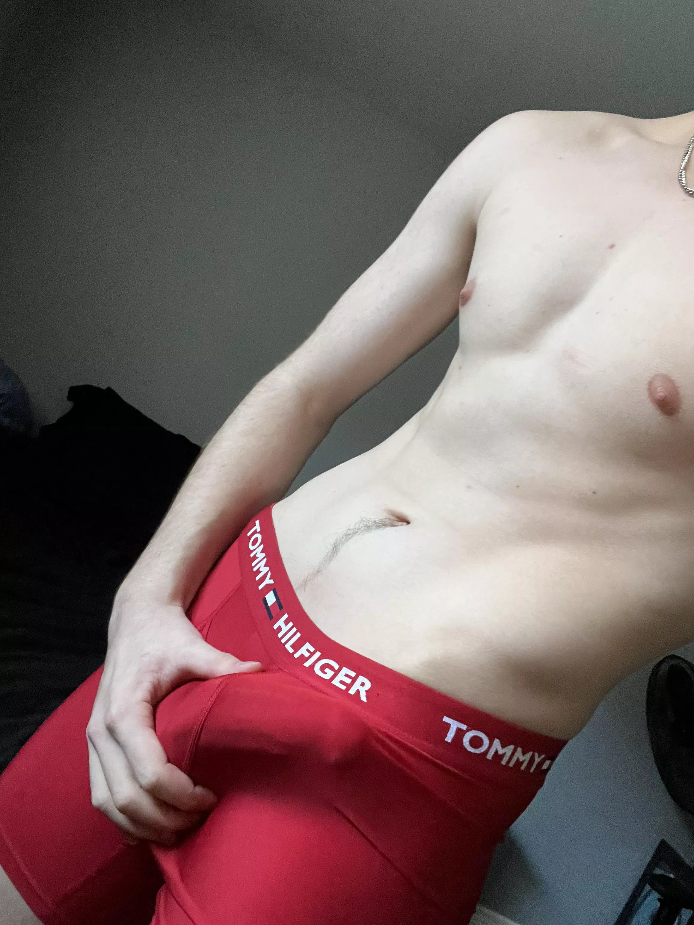 Suck my bulge until I cum