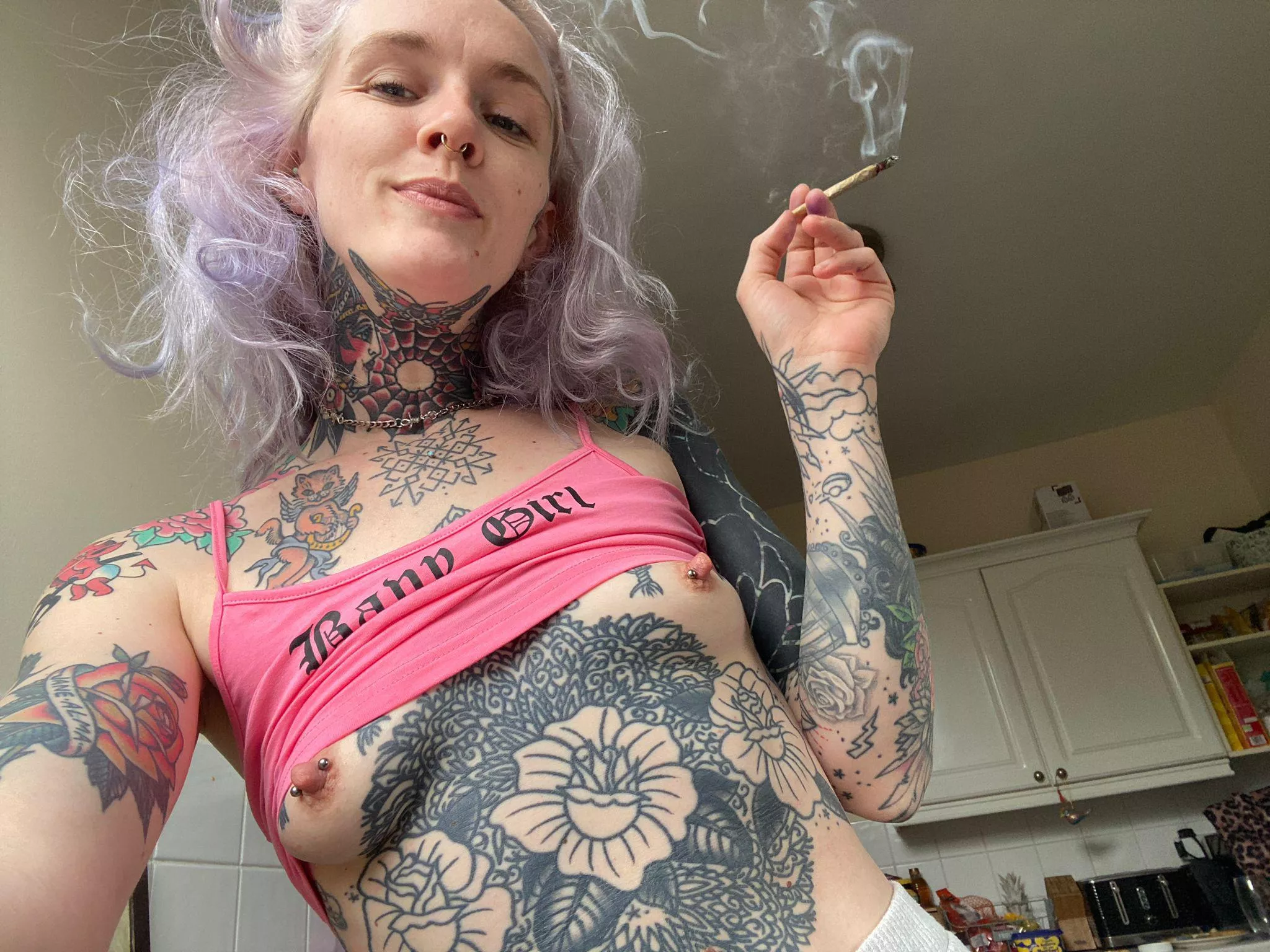 suck my nipples whilst I get high