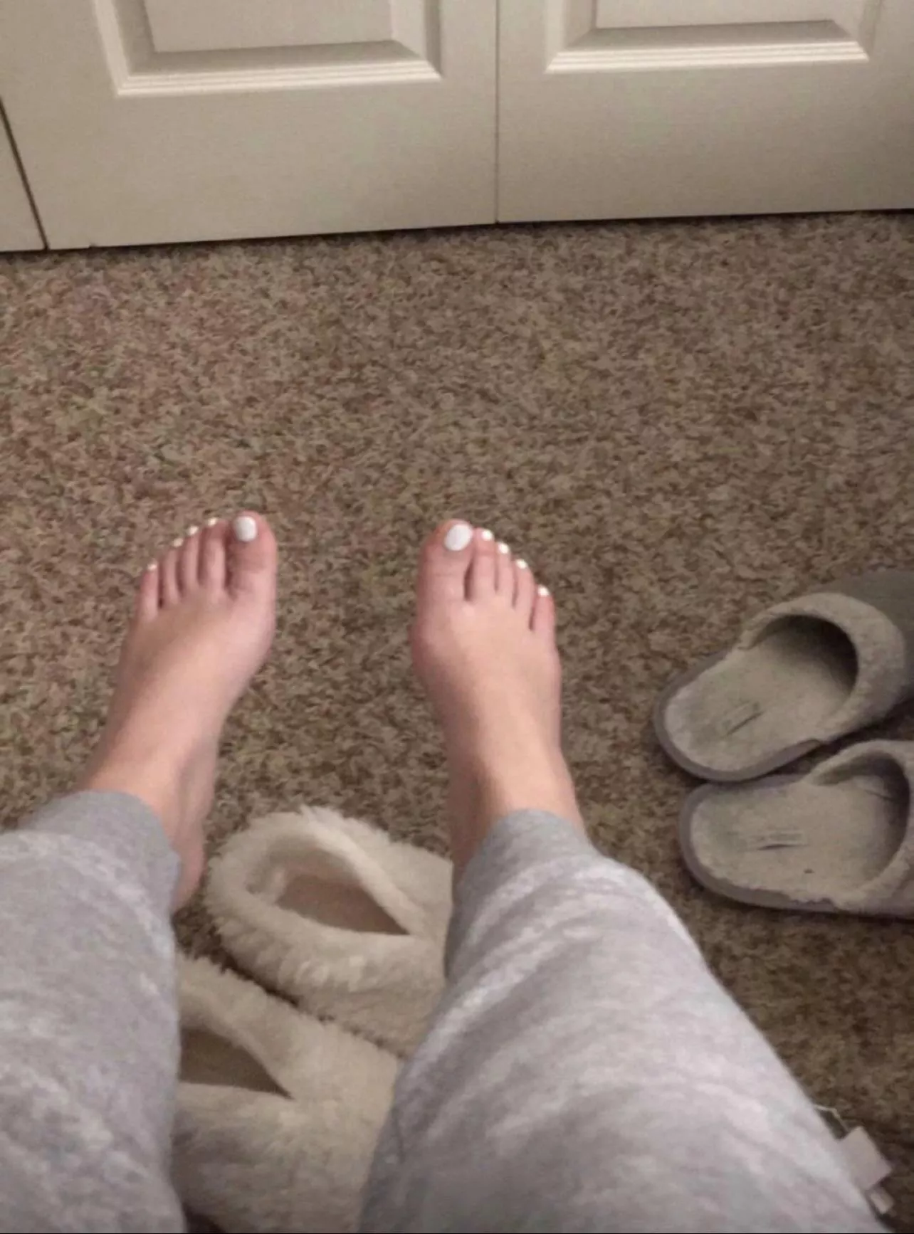 Suck my toes while I do my morning stretches